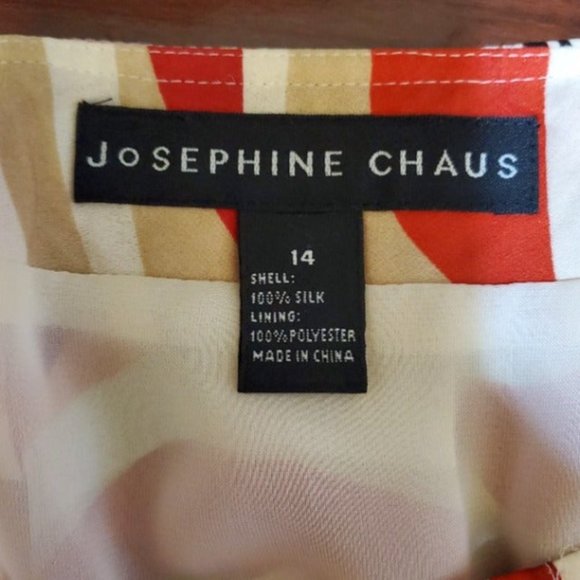 Josephine Chaus Silk Skirt, Multi-million, Size 14 - Picture 5 of 5